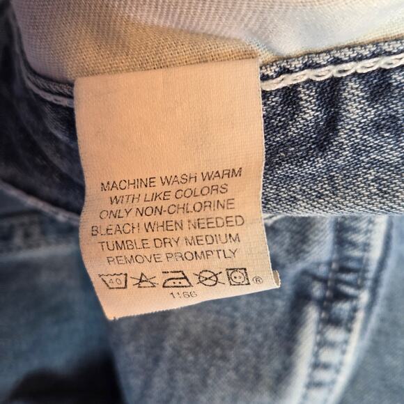 GAP Super Wide Jeans 34x34 Light Wash Denim Made in Mexico Y2K 2000s - Picture 5 of 12